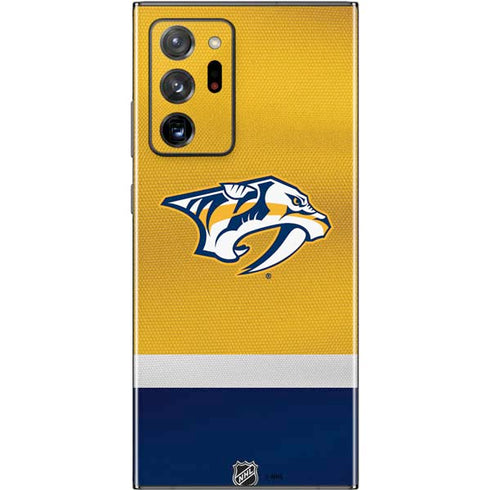 NHL Nashville Predators Alternate Jersey Galaxy Note20 Ultra 5G Skin