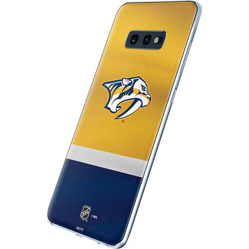 NHL Nashville Predators Alternate Jersey Galaxy S10e Skin