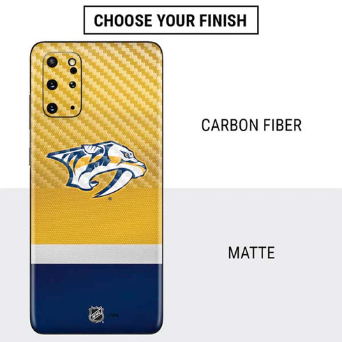 NHL Nashville Predators Alternate Jersey Galaxy S20 Plus Skin