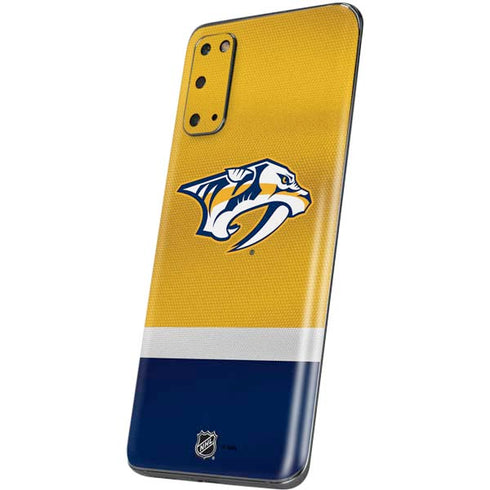 NHL Nashville Predators Alternate Jersey Galaxy S20 Skin