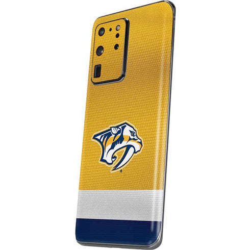 NHL Nashville Predators Alternate Jersey Galaxy S20 Ultra 5G Skin