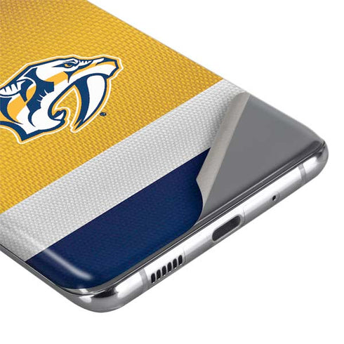NHL Nashville Predators Alternate Jersey Galaxy S20 Ultra 5G Skin