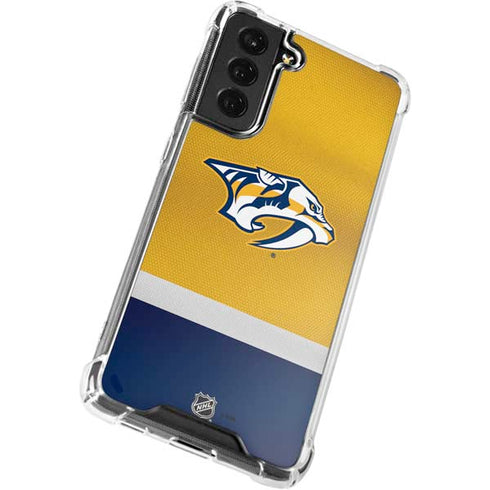 NHL Nashville Predators Alternate Jersey Galaxy S22 Plus Clear Case
