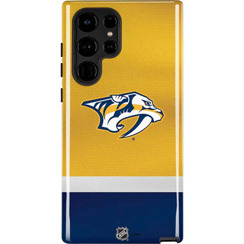 NHL Nashville Predators Alternate Jersey Galaxy S22 Ultra Pro Case
