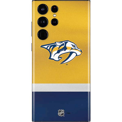 NHL Nashville Predators Alternate Jersey Galaxy S22 Ultra Skin