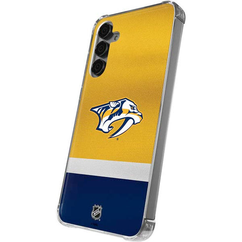 NHL Nashville Predators Alternate Jersey Galaxy S24 Plus Clear Case