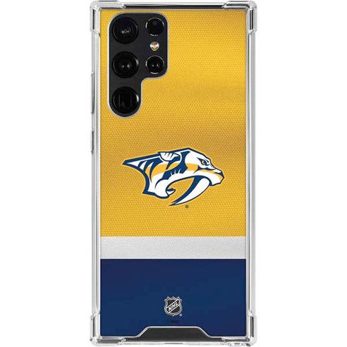 NHL Nashville Predators Alternate Jersey Galaxy S24 Ultra Clear Case