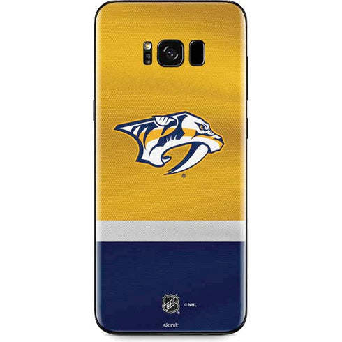 NHL Nashville Predators Alternate Jersey Galaxy S8 Plus Skin