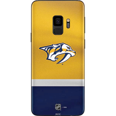 NHL Nashville Predators Alternate Jersey Galaxy S9 Skin