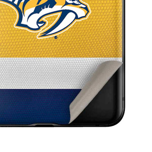 NHL Nashville Predators Alternate Jersey Galaxy Z Flip Skin