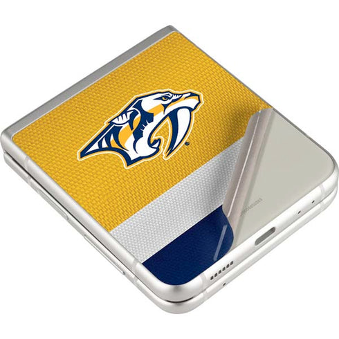 NHL Nashville Predators Alternate Jersey Galaxy Z Flip3 5G Skin