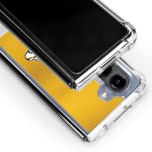 NHL Nashville Predators Alternate Jersey Galaxy Z Fold5 5G Clear Case