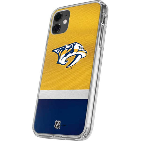 NHL Nashville Predators Alternate Jersey iPhone 11 Clear Case