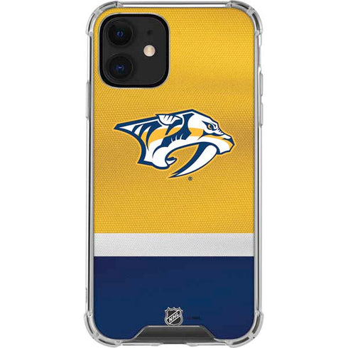 NHL Nashville Predators Alternate Jersey iPhone 12 Clear Case