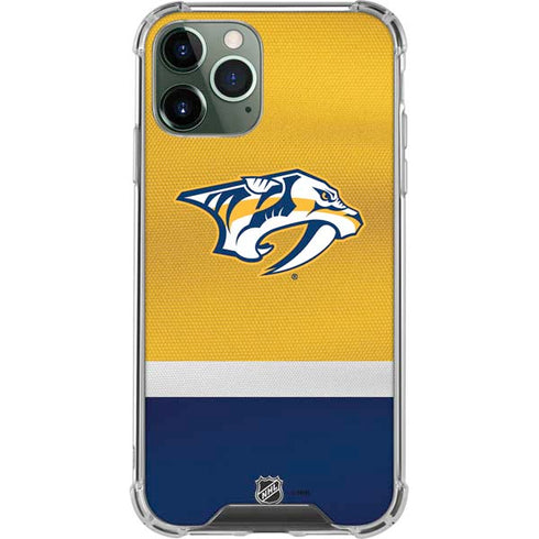 NHL Nashville Predators Alternate Jersey iPhone 12 Pro Clear Case