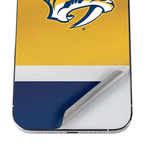 NHL Nashville Predators Alternate Jersey iPhone 12 Pro Skin