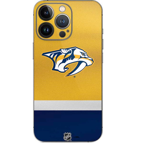 NHL Nashville Predators Alternate Jersey iPhone 13 Pro Skin