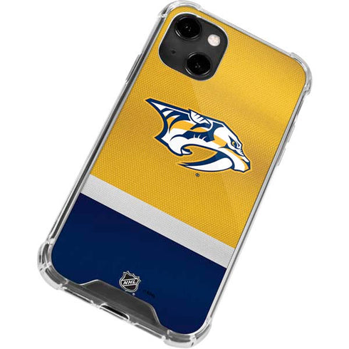 NHL Nashville Predators Alternate Jersey iPhone 14 Clear Case