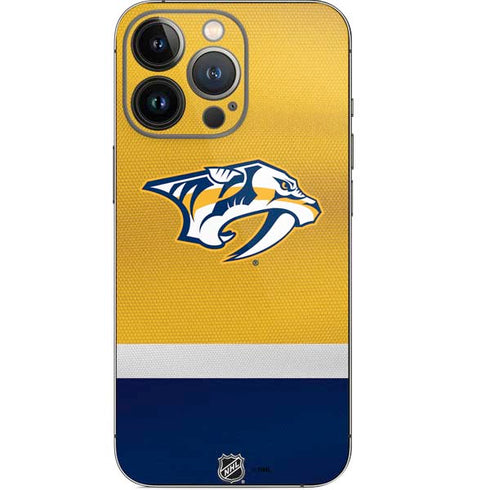 NHL Nashville Predators Alternate Jersey iPhone 14 Pro Skin