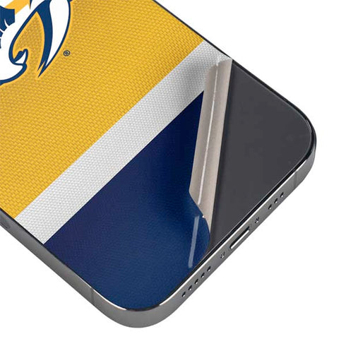 NHL Nashville Predators Alternate Jersey iPhone 14 Pro Skin