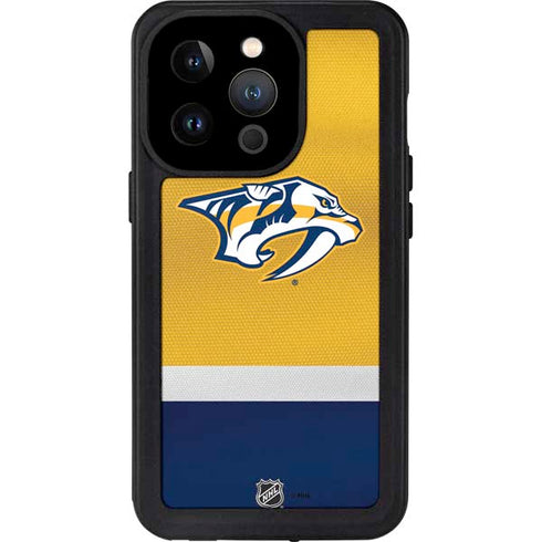 NHL Nashville Predators Alternate Jersey iPhone 14 Pro Waterproof Case