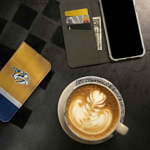 NHL Nashville Predators Alternate Jersey iPhone 15 Pro Max Folio Case