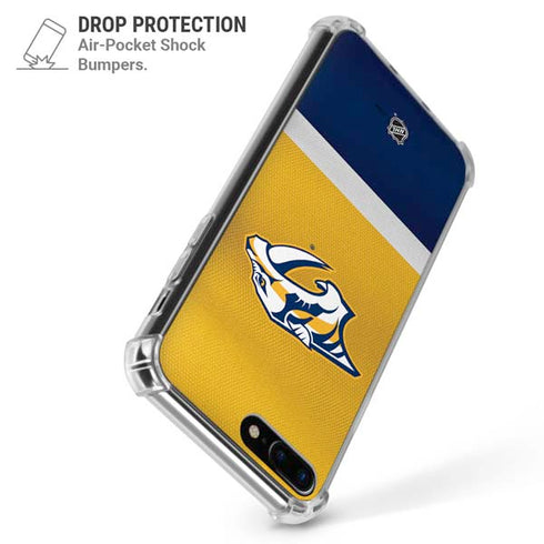 NHL Nashville Predators Alternate Jersey iPhone 7/8 Plus Clear Case
