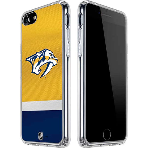 NHL Nashville Predators Alternate Jersey iPhone SE (2nd & 3rd Gen) Clear Case
