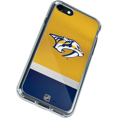 NHL Nashville Predators Alternate Jersey iPhone SE (2nd & 3rd Gen) Clear Case