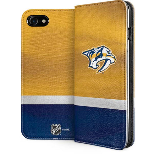 NHL Nashville Predators Alternate Jersey iPhone SE (2nd & 3rd Gen) Folio Case