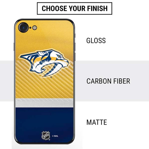 NHL Nashville Predators Alternate Jersey iPhone SE (2nd & 3rd Gen) Skin