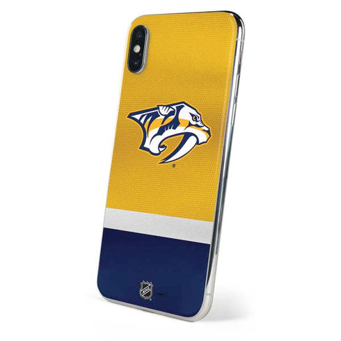 NHL Nashville Predators Alternate Jersey iPhone XS Skin