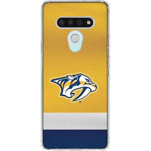 NHL Nashville Predators Alternate Jersey LG Stylo 6 Clear Case