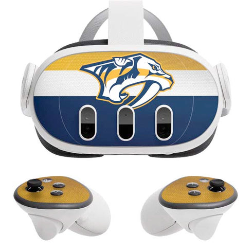NHL Nashville Predators Alternate Jersey Meta Quest 3 Skin