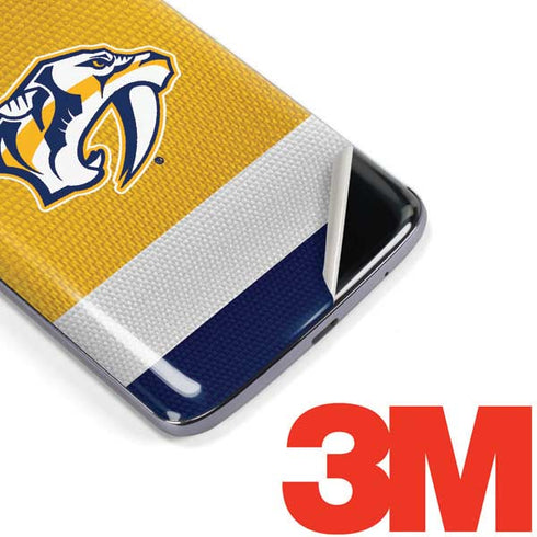 NHL Nashville Predators Alternate Jersey Moto E5 Plus Skin