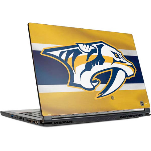 NHL Nashville Predators Alternate Jersey MSI GS65 Stealth Laptop Skin