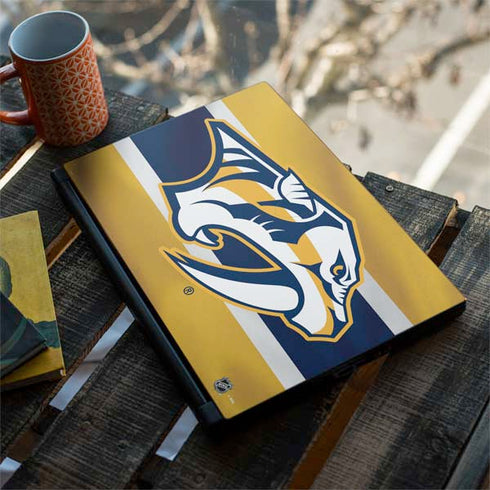 NHL Nashville Predators Alternate Jersey MSI GS65 Stealth Laptop Skin