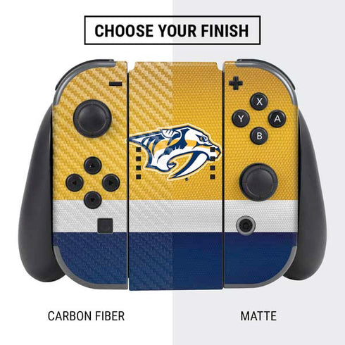 NHL Nashville Predators Alternate Jersey Nintendo Switch Bundle Skin