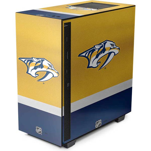 NHL Nashville Predators Alternate Jersey NZXT H510 Compact ATX Mid-Tower Case Skin