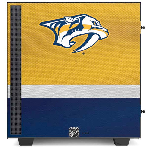 NHL Nashville Predators Alternate Jersey NZXT H510 Compact ATX Mid-Tower Case Skin