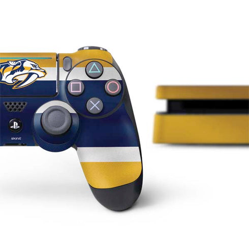 NHL Nashville Predators Alternate Jersey PS4 Slim Bundle Skin