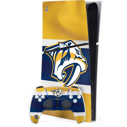 NHL Nashville Predators Alternate Jersey PS5 Slim Digital Edition Console Skin
