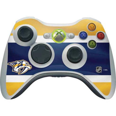 NHL Nashville Predators Alternate Jersey Xbox 360 Wireless Controller Skin