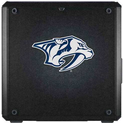 NHL Nashville Predators Black Background Cooler Master MasterBox Q300L Mini Tower Skin