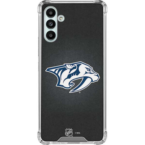NHL Nashville Predators Black Background Galaxy A13 5G Clear Case