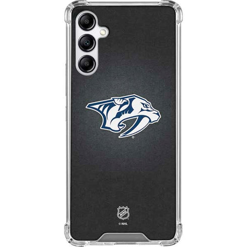 NHL Nashville Predators Black Background Galaxy A15 5G Clear Case