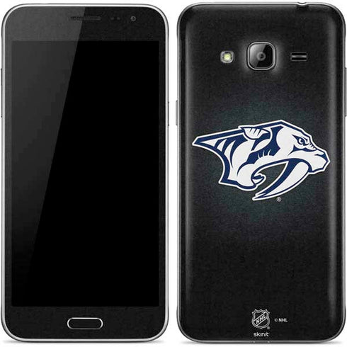 NHL Nashville Predators Black Background Galaxy J3 Skin