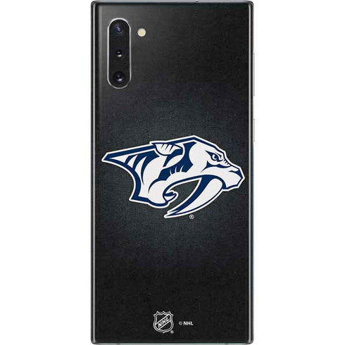 NHL Nashville Predators Black Background Galaxy Note 10 Skin