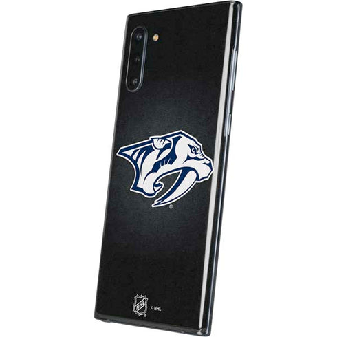 NHL Nashville Predators Black Background Galaxy Note 10 Skin