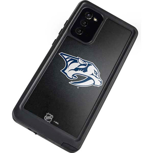 NHL Nashville Predators Black Background Galaxy Note20 5G Waterproof Case